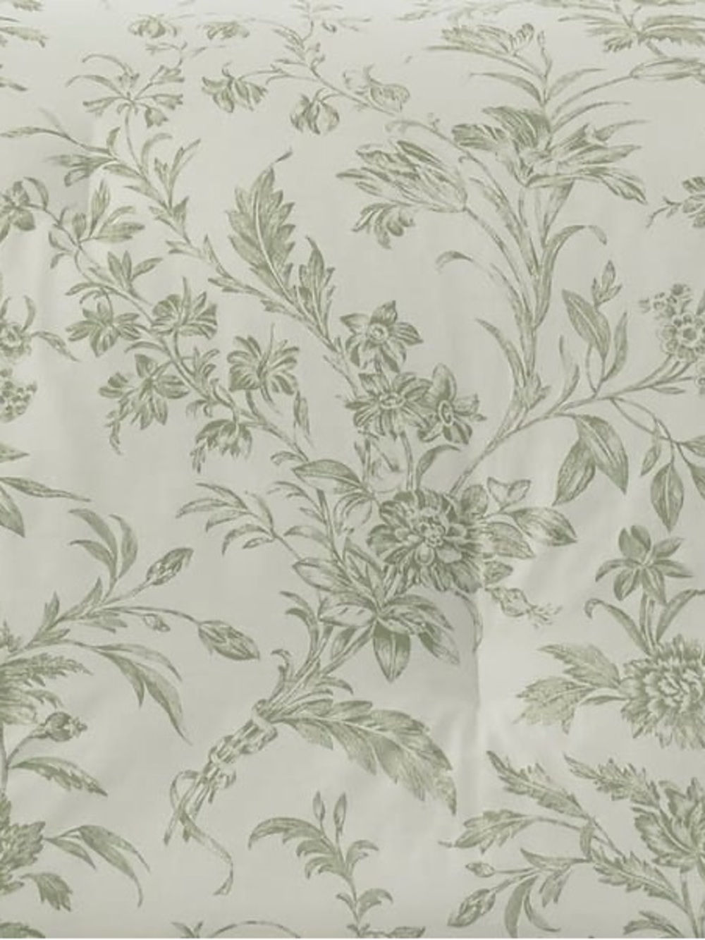 Laura Ashley Natalie Green Cotton Duvet Cover Set - King - Picture 3 of 6